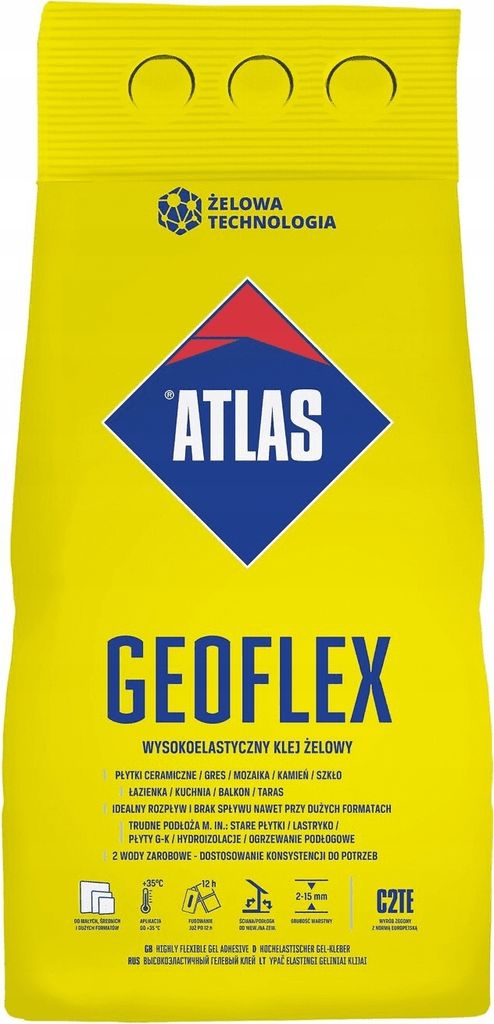 Atlas Geoflex C2TE 5kg flexibler Fliesengelkleber Produktbild 