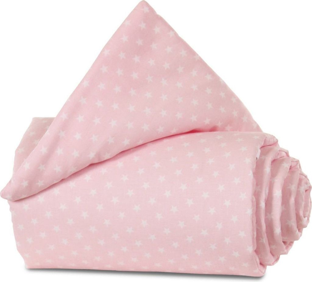babybay Nestchen Organic Baumwolle für Original, rose mit Sternen weiß