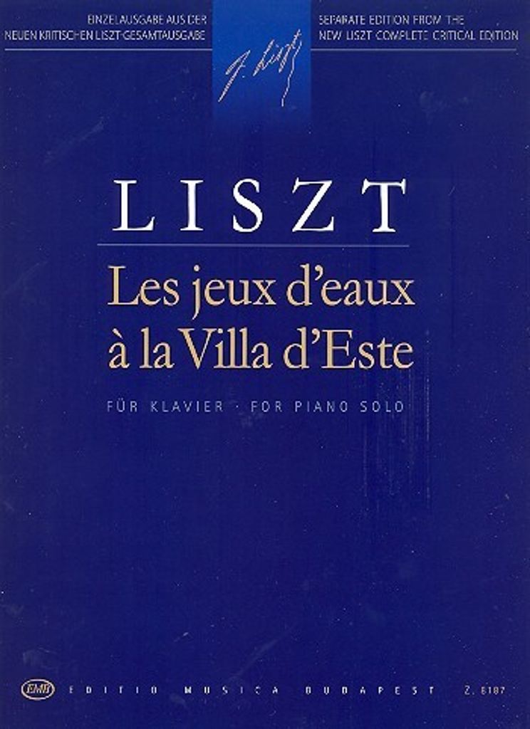 Les jeux d'eau à la Villa d'Este für Klavier