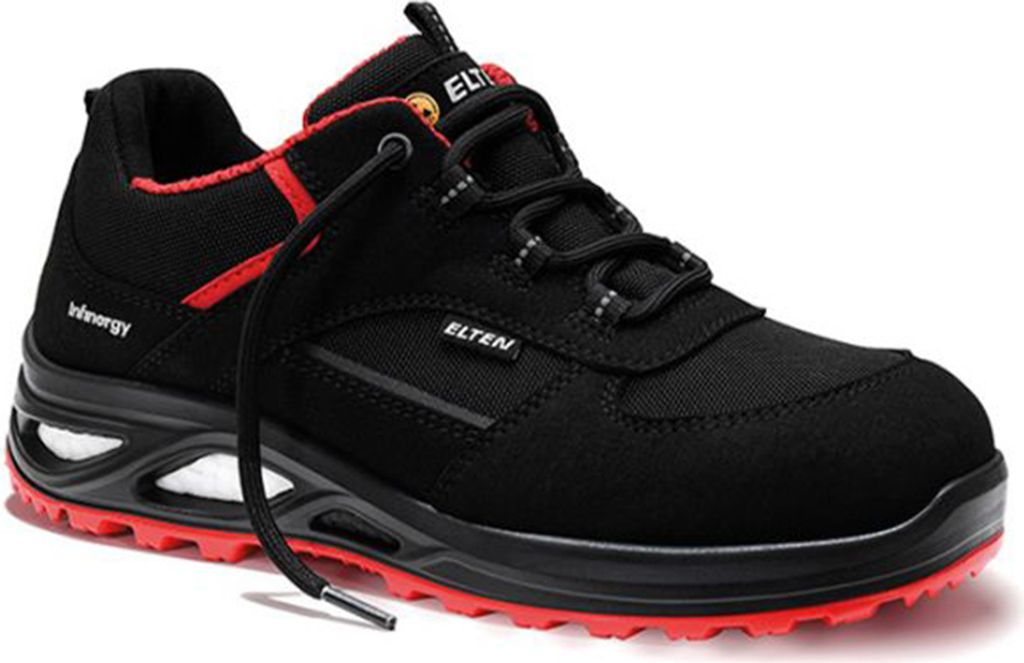Damen-Sicherheitshalbschuh HANNAH XXTL black-red Low ESD S3, Gr. 38