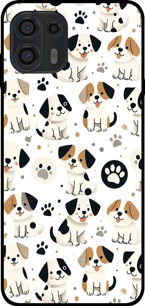 Smartphonica Phone Case Fit für Motorola Edge 20 Lite mit Hund Druck - TPU zurück Abdeckung Fall Hund Design