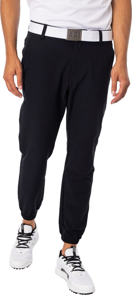 Under Armour Match Play – Schmal zulaufende Jogginghose, Schwarz 34W x 34L