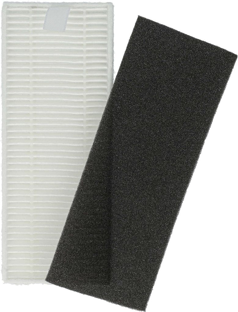 vhbw Filter-Set kompatibel mit Tefal Explorer 50 RG7375WH Saugroboter - 2x Ersatz-Filter (Filter, Schaumstoff-Filter)