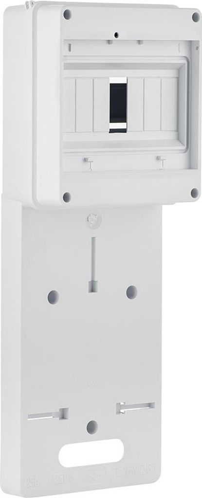 Einphasenzählertafel Serie S, 151x420x30mm, 7 Module, inkl. PE+N-Klemmen