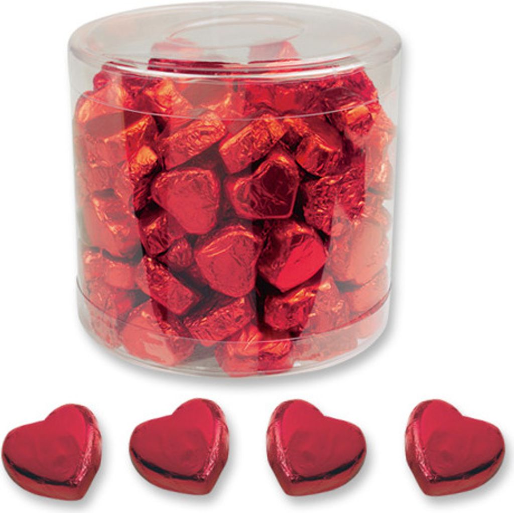 Günthart Kleine Schokoladen-Herzen, rot, 1er Pack (1 x 1.1 kg)