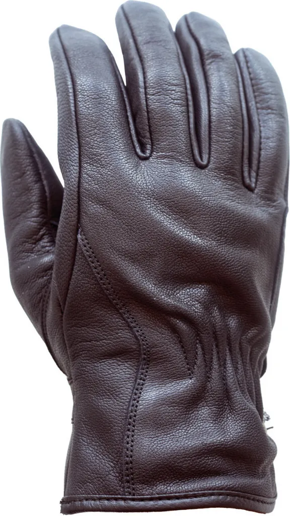 Gants moto Helstons First Sommer marron en cuir vintage taille 9