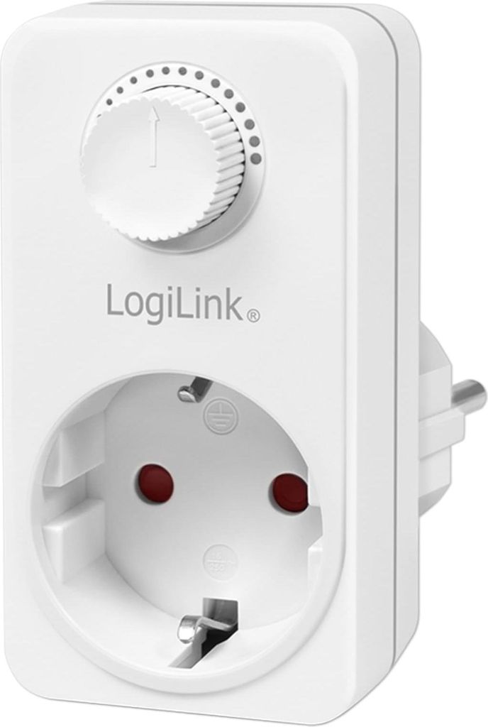 Logilink Steckdosenadapter mit Dimmer weiß Produktbild 