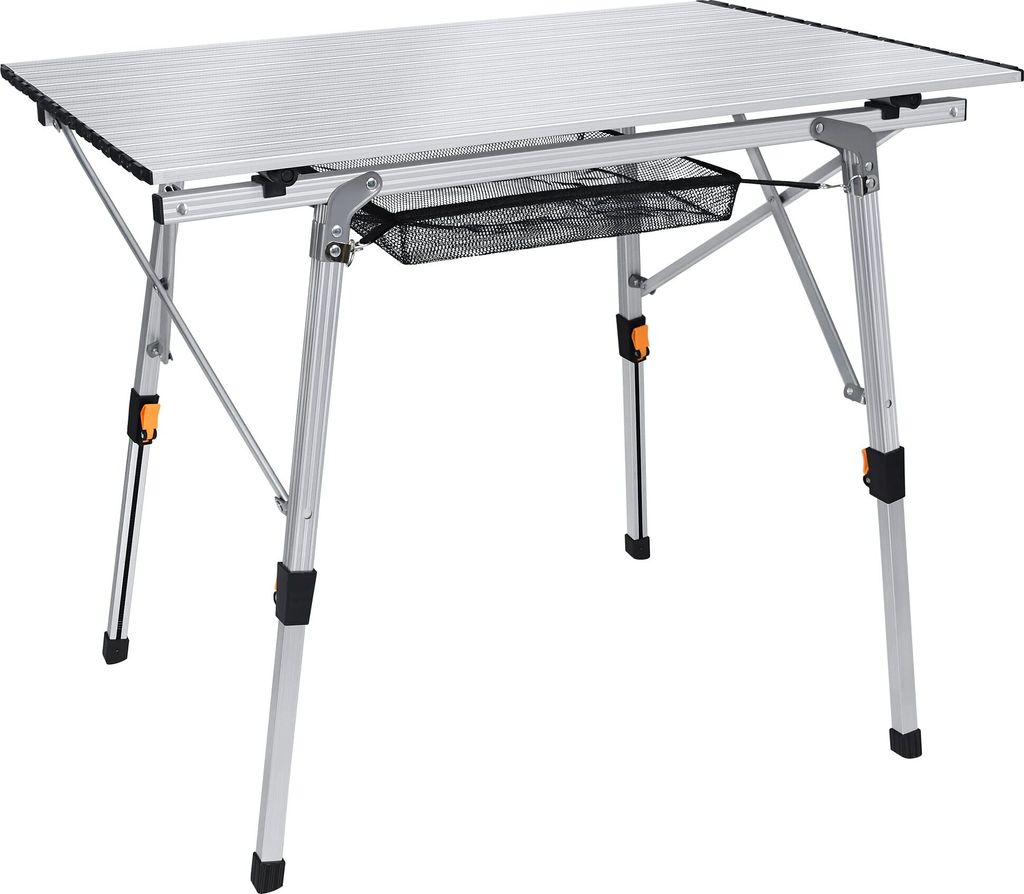 JOIEYOU Campingtisch Klappbar 90x51,5 cm Klapptisch Camping Höhenverstellbar Aluminium Camping Tisch Gartentisch Falttisch inkl. Tragetasche für ...