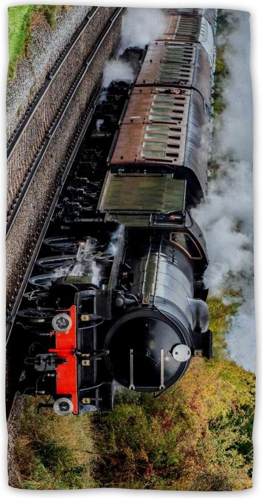 Steam Train Baumwolle Strandtuch Frottee Badetuch mit Produktbild 