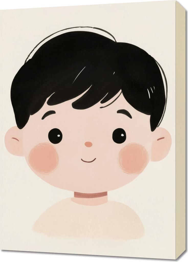 Bild 50x70cm Muster für Kinder, Jungen fürs Zimmer - Freude