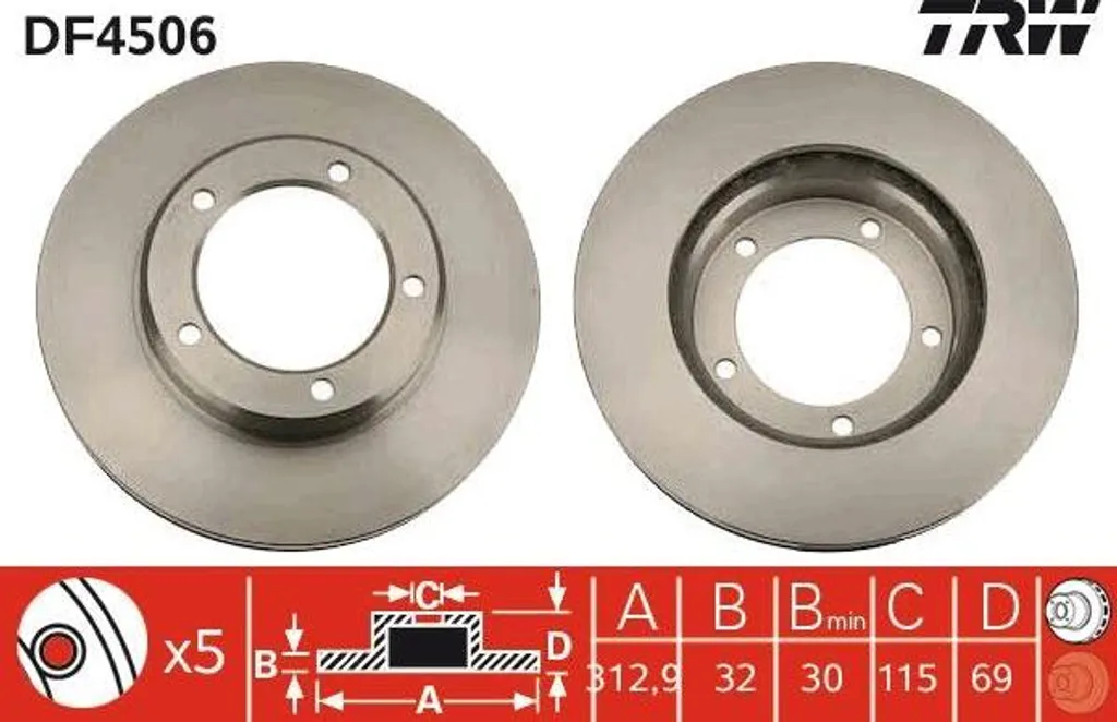 Disque de frein TRW DF4506 : fini les vibrations sur votre Land Cruiser