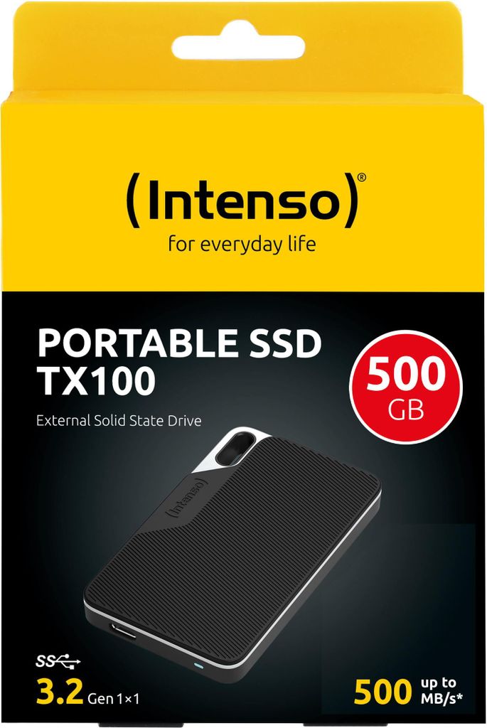 Intenso 3826451 Intenso TX100 500 GB externe SSD-Festplatte Productafbeelding 