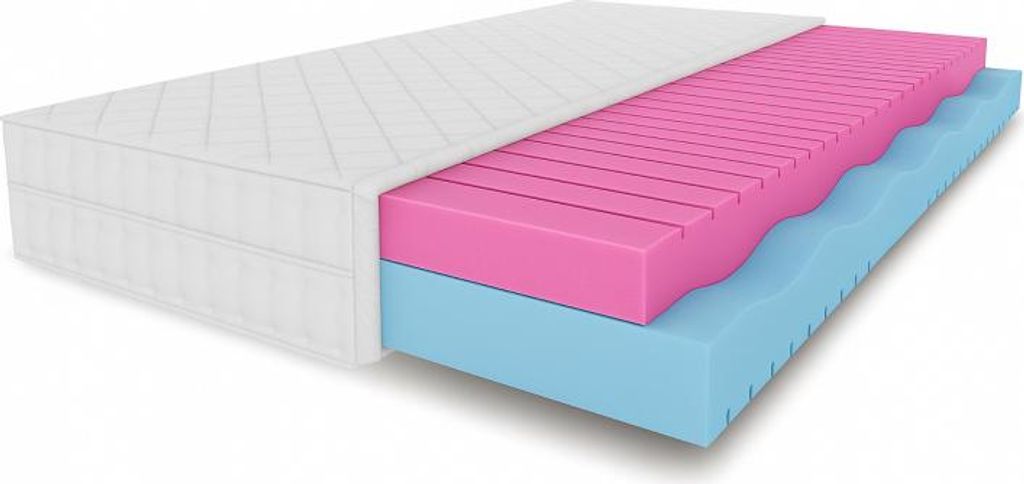 Massagematratze mit zwei Härtegraden 160x200x15 BUCKHALL