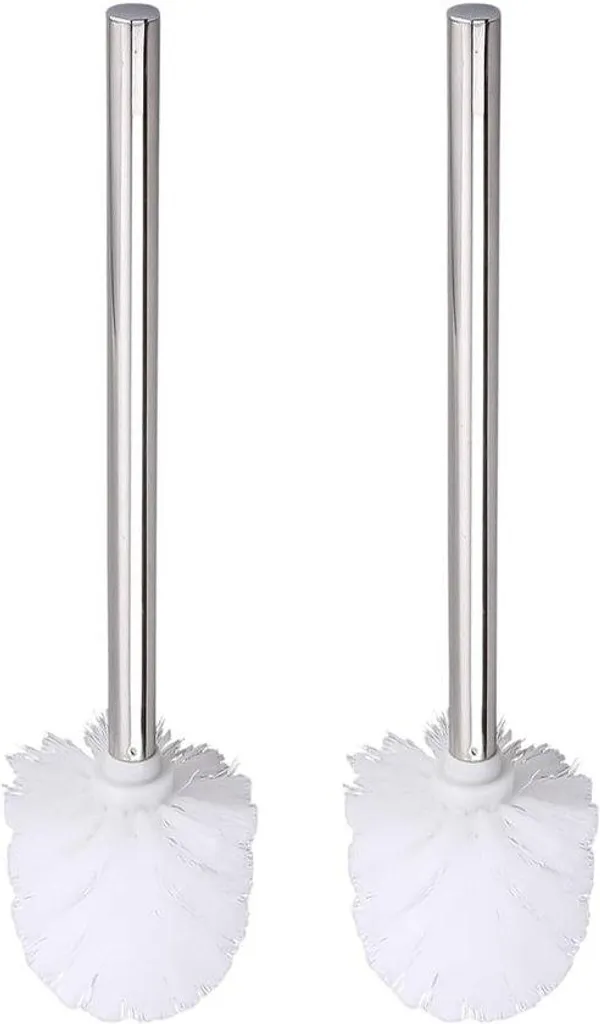 Nettoyage salle de bains efficace avec ce kit 2 pièces inox blanc durable