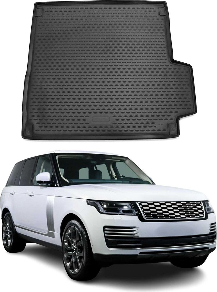 Kofferraummatte Kofferraumwanne für Range Rover 2015-2021 Gummi TPE Schwarz