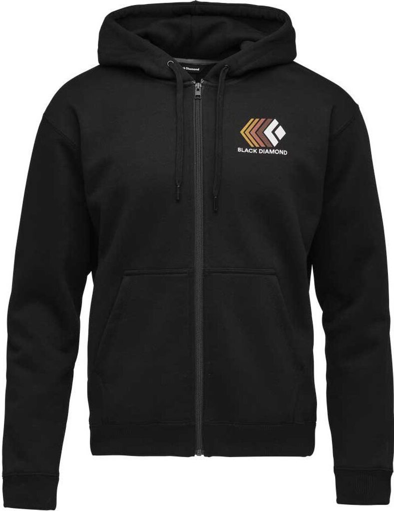 Faded Full Zip Hoody Herren - Black Diamond, Farbe:0002-Black, Größe:XL