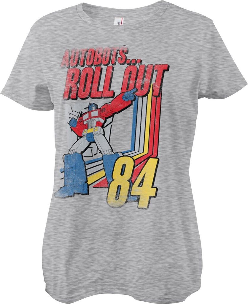 Autobots - Roll Out Girly Tee - Large - HeatherGrey
