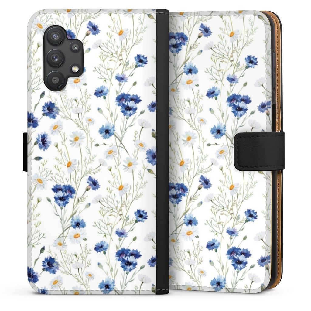 DeinDesign Klapphülle für Samsung Galaxy A32 5G Handytasche Lederhülle Tasche Blume Blumen Muster