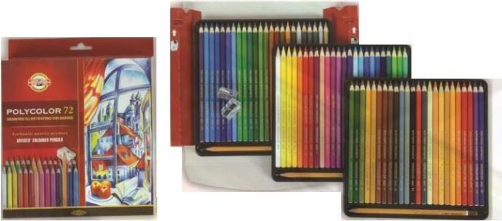 Crayons polychromes 72 couleurs Image du produit 