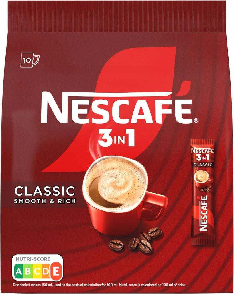 Kawa rozpuszczalna Nescafé 3w1 Classic 10 saszetek Obrázek produktu 