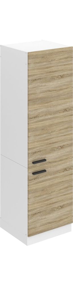 Belini Kühlschrank Schrank Hochschrank Küche SSL. 60 cm Breite und 204 cm Höhe. Einbauschrank für Kühlschrank mit 2 Türen, Sonoma-Eiche