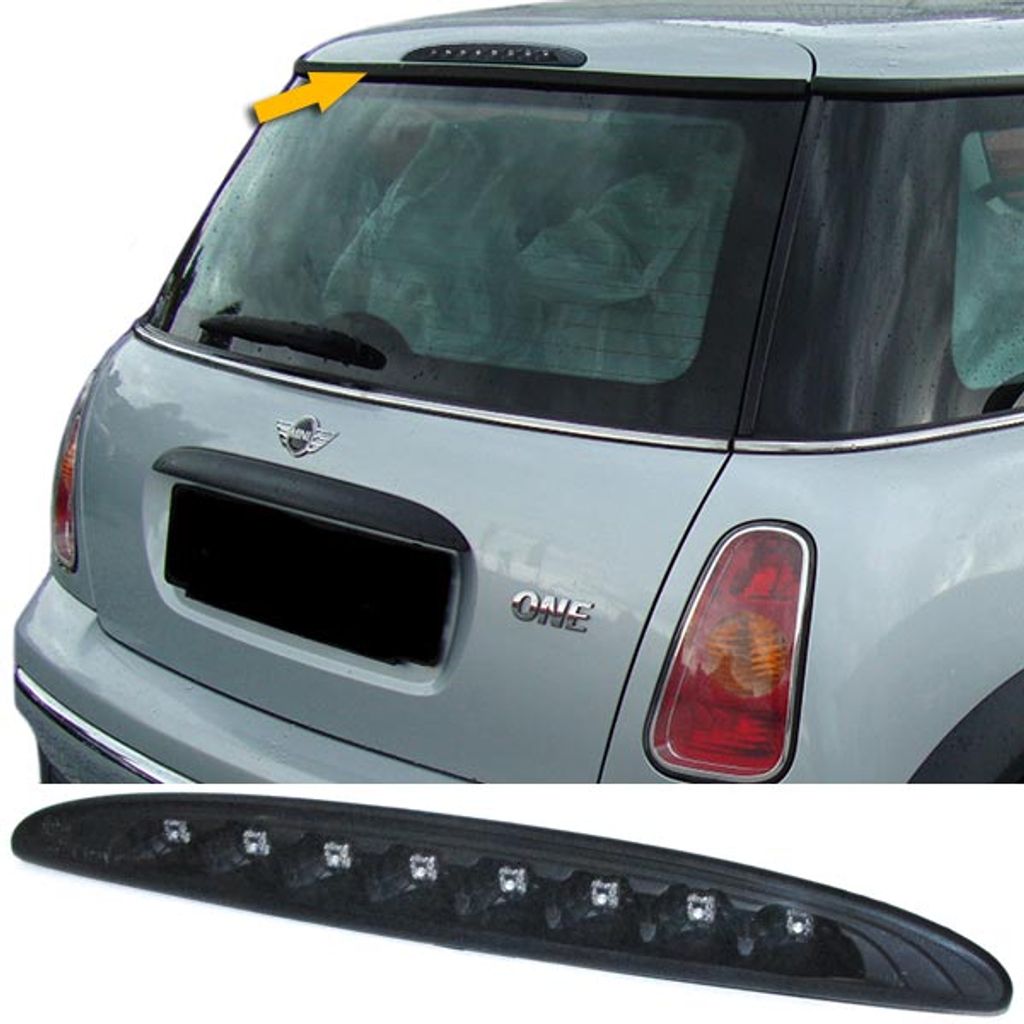 Dritte LED Bremsleuchte Klarglas schwarz für Mini Cooper Produktbild 