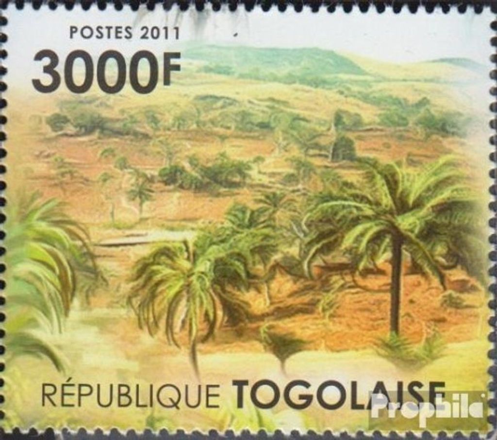 Briefmarken Togo 2011 Mi 4111 (kompl.Ausg.) postfrisch Siedlungsformen und Landschaften