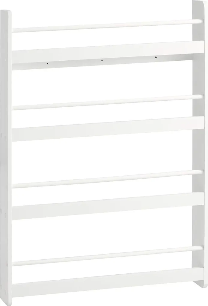 SoBuy Étagère à Livres Murale Enfant avec 4 Compartiments Blanc KMB19-W
