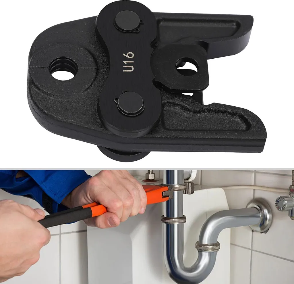 Mâchoire de serrage interchangeable U 16mm - Acier Cr40 Haute Résistance - 3
