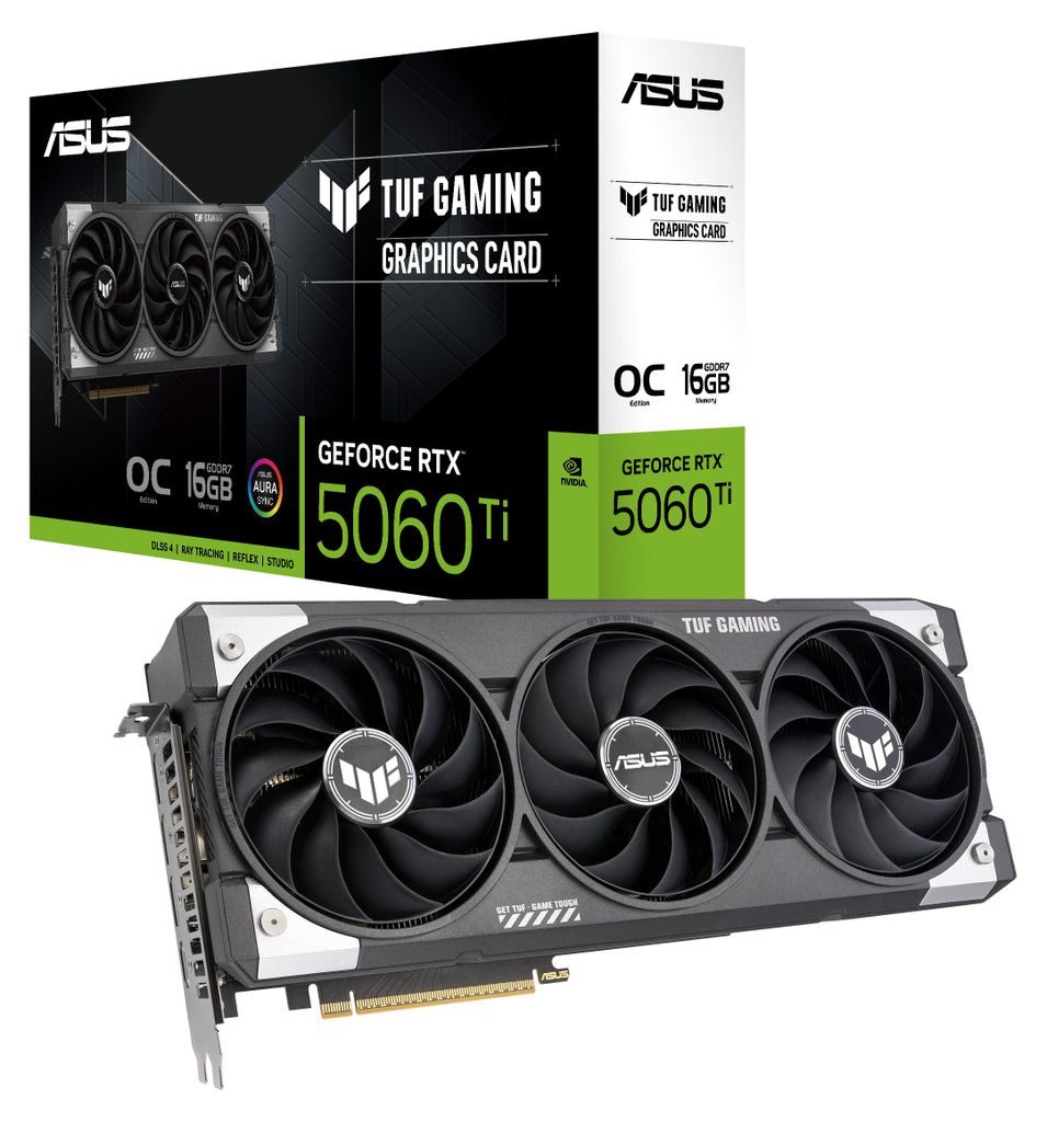 ASUS TUF Gaming TUF-RTX5060TI-O16G-GAMING NVIDIA GeForce Produktbild 