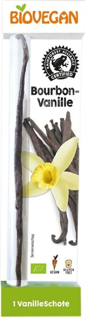 GLUTENFREIE BOURBON-VANILLESCHOTE  (1 Stk.) – BIOVEGAN Produktbild 