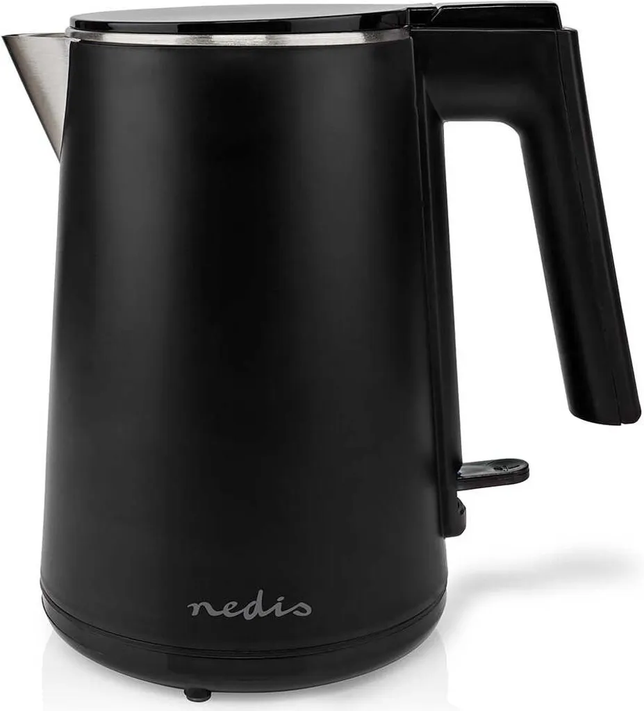 Bouilloire Anti-Calcaire 1,0 L Noire avec Protection Chauffe à Vide
