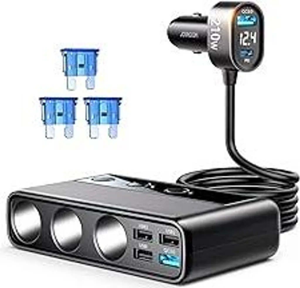JOYROOM 210W per Camion e Auto: Splitter Professionale 12V/24V