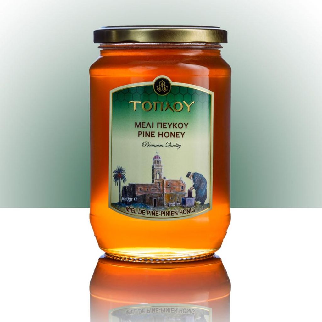 SI-MEL SAVIDAKIS 12300 - “Toplou” Pinien-Honig 950g von Kreta