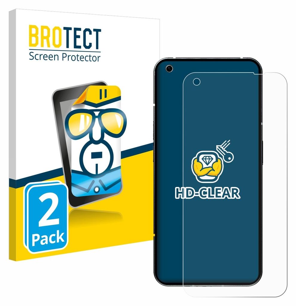 2x Für Nothing Phone (1) Schutzfolie BROTECT Displayschutz Produktbild 