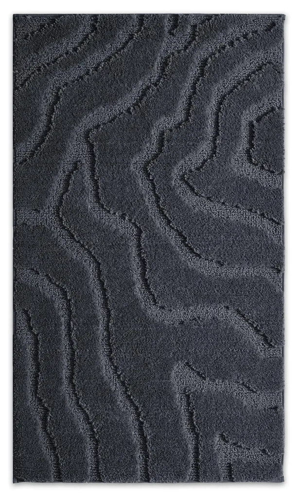 Tapis de bain lavable en microfibre douce avec envers antidérapant