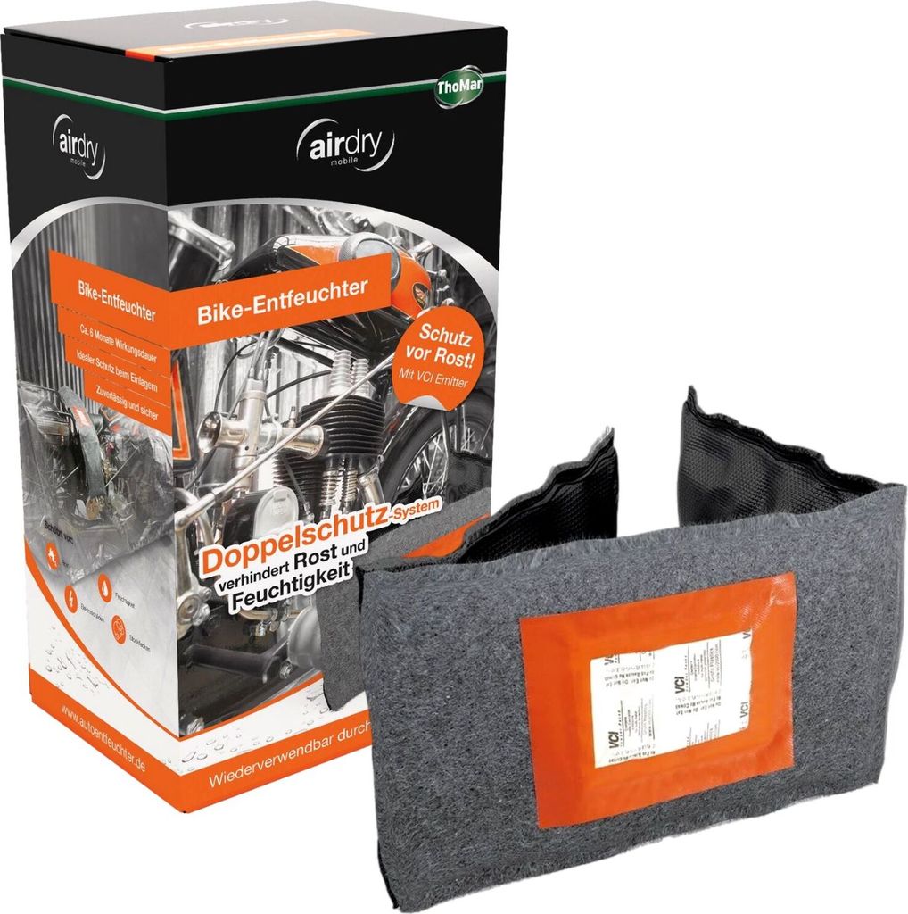 Odvlhčovač vzduchu AirDry Bike s emitorem VCI Obrázek produktu 