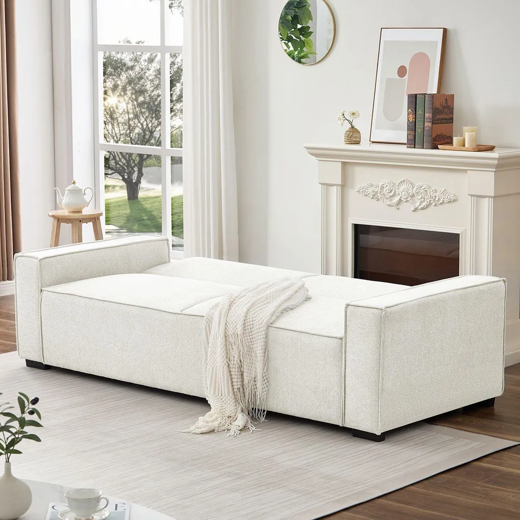 Canapé 3 places convertible Pikado : la solution lit d'appoint chic