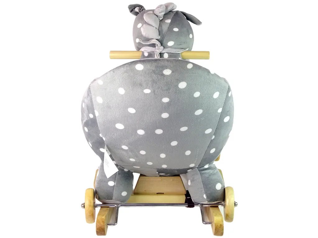Cheval à bascule 46 cm Petits points - Stable et sûr pour l'équilibre - 5