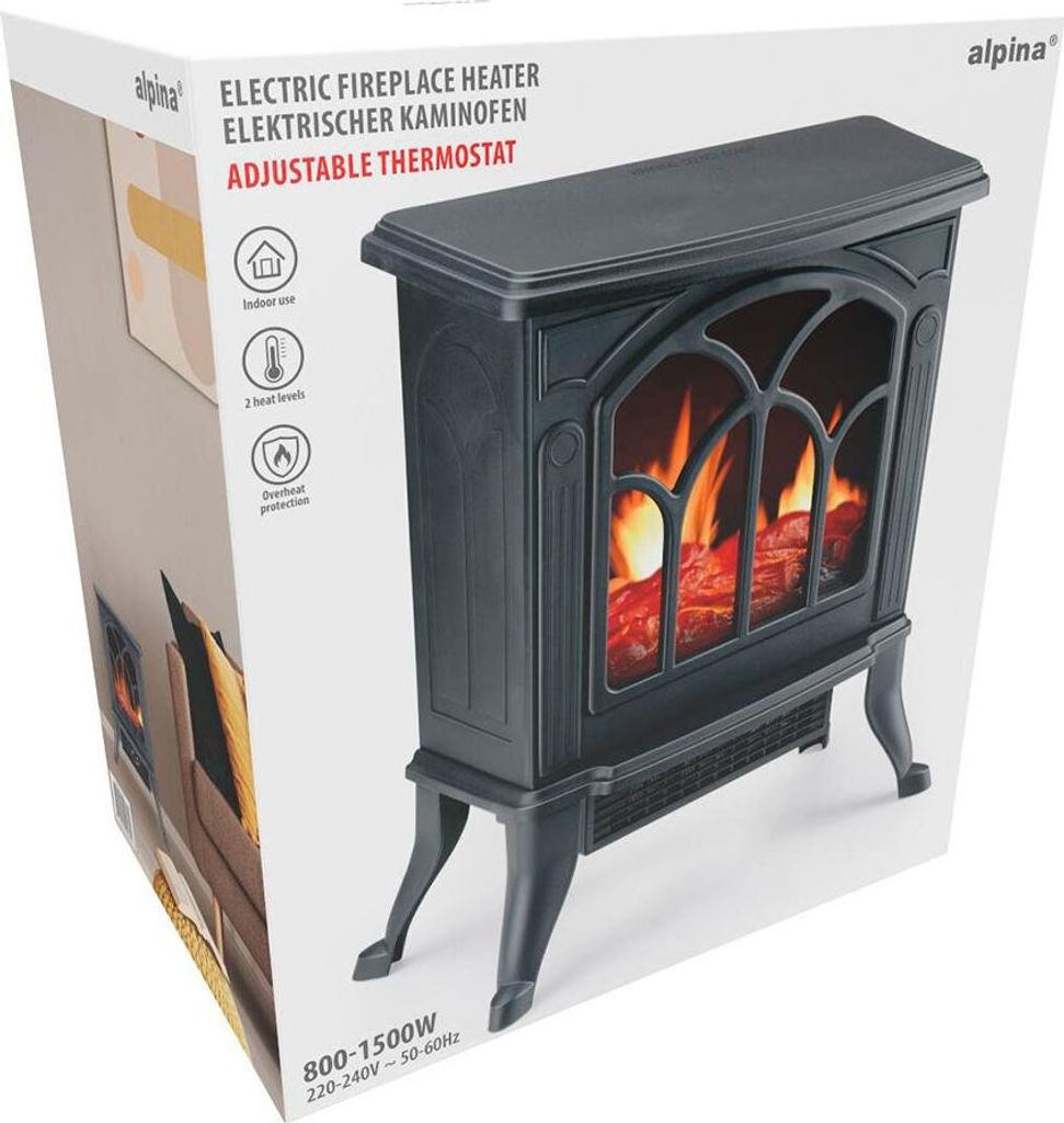 Cheminée électrique Alpina Ptc Chauffage Ptc Efficace Et Image du produit 