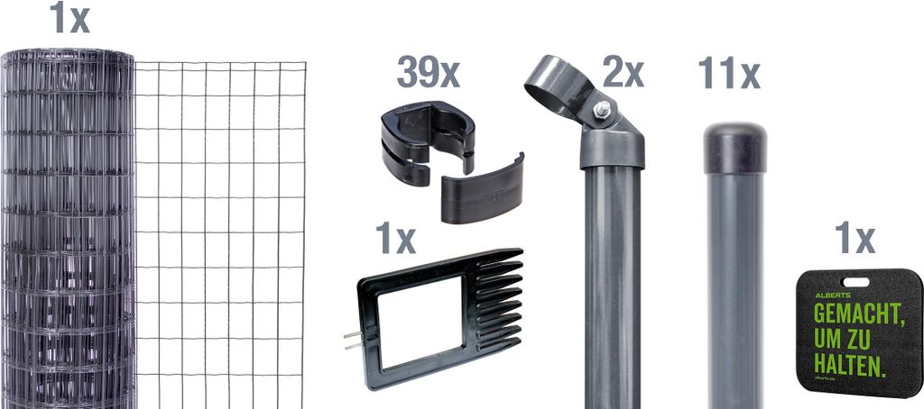 Alberts 693671 Fix-Clip Pro als Zaun-Komplettset, zum Produktbild 