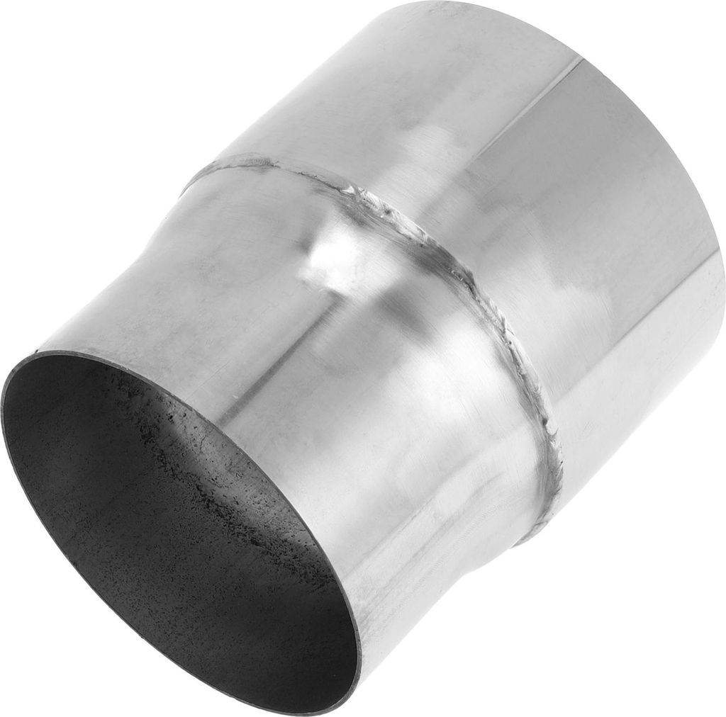 Mandrel Auspuffrohradapter Konzentrischer Reduzierer Auto Auspuffrohrrohrleitung Adapter 4" OD auf 4,5" OD 5" Länge 201 Edelstahl Silberton