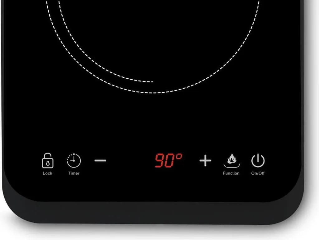Plaque de cuisson induction portable 2000W avec surface verre trempé