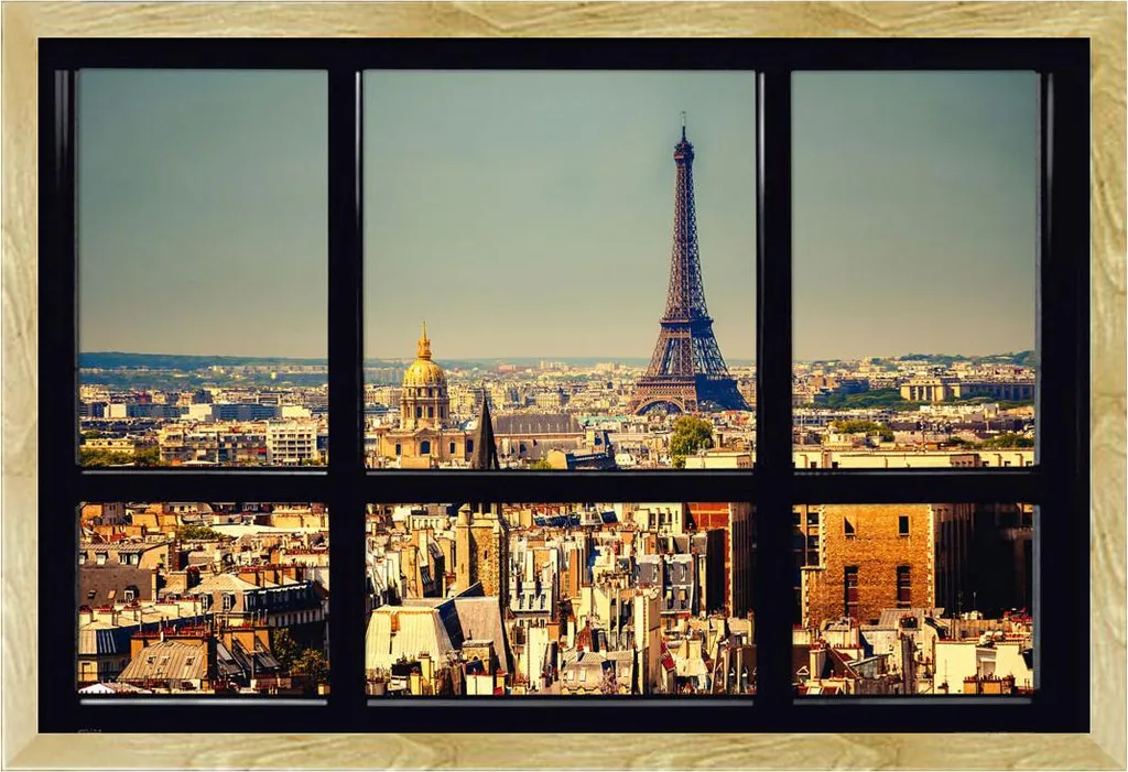 Poster Finestra su Parigi con Cornice Shinsuke Faggio | Emozioni Maxi