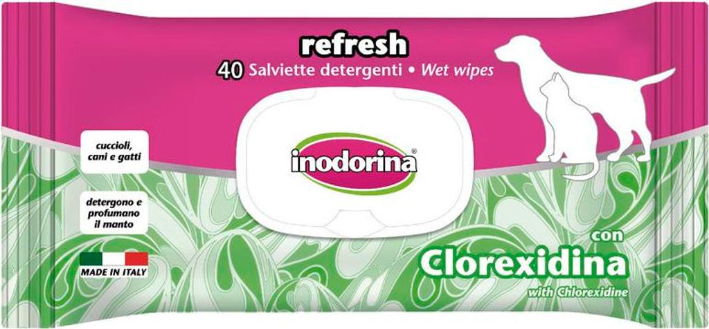 Inodorina Erfrischen Sie Inodorina Clorexidin 40 PC Produktbild 
