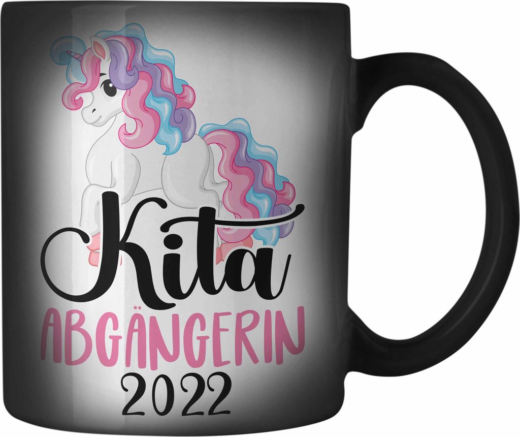 Trendation - Kita Abgängerin 2022 Einschulung Mädchen Geschenk Farbwechsel Zauber-Tasse Schulstart 1. Schultag Schuleinführung Schulanfang Gesch...