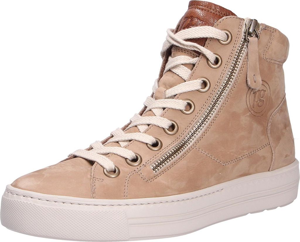 Paul Green Super Soft Hightop-Pauls - Beige Nubukleder Größe: 43 Normal