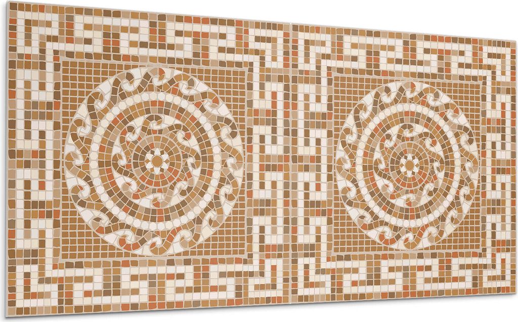 Mosaik Mit Kreisförmigem Muster – Selbstklebende Fliesen – Wandverkleidung – Wandpaneel – PVC Fliesen – Vinylflisen – PCV Flisen – S...