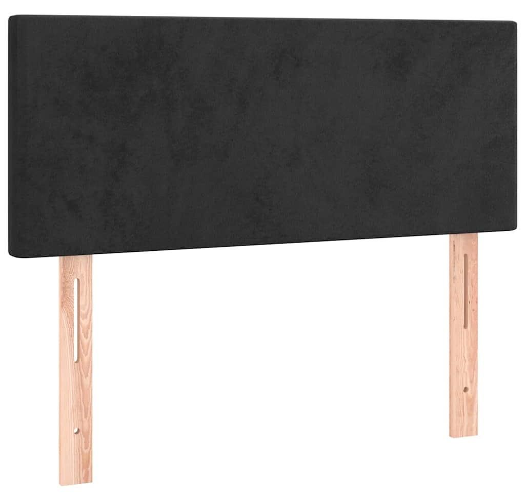 vidaXL Čelo postele černé 80x5x78/88 cm Velvet Obrázek produktu 