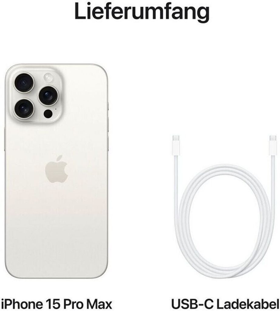 Apple iPhone 15 Pro Max 256 GB biały tytanowy jak nowy